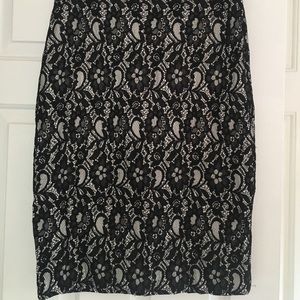 Black Lace Skirt
